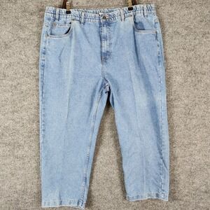 Haband Casual Joe Jeans Mens 44XS Light Wash Elastic Waist Denim Pants